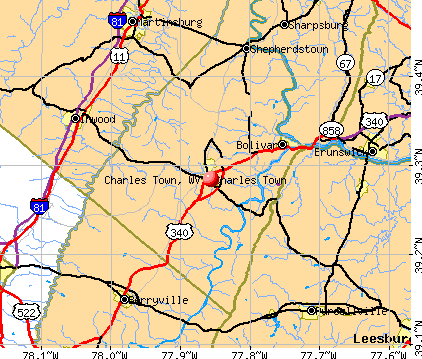 Charles Town West Virginia WV 25414 25438 Profile Population Maps Cms173 