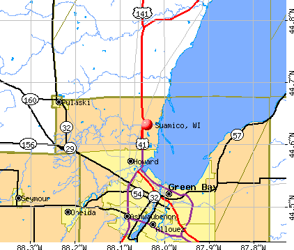 Suamico Wisconsin WI 54173 Profile Population Maps Real Estate Cmu1452 