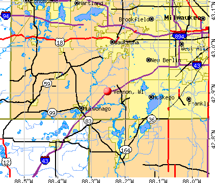 Vernon Wisconsin WI 53149 Profile Population Maps Real Estate CMU1911.