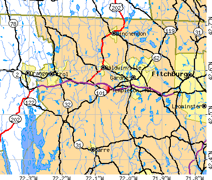 Templeton MA 01468 Profile Population Maps Real Cmu596 