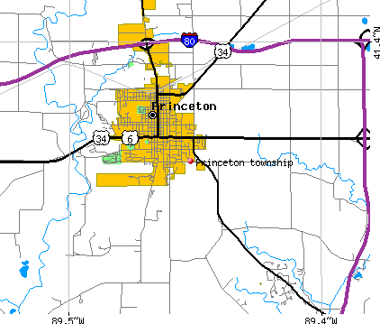 Princeton Township Bureau County Illinois IL Detailed Profile Tnm1714 