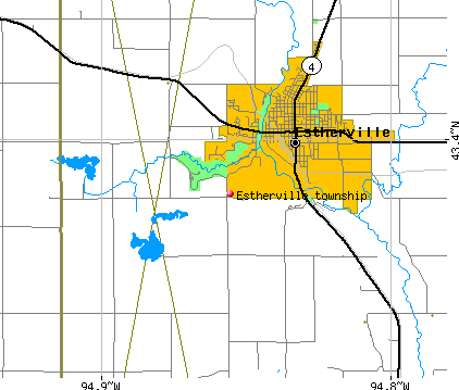 Estherville Township Emmet County Iowa IA Detailed Profile Tnm4036 