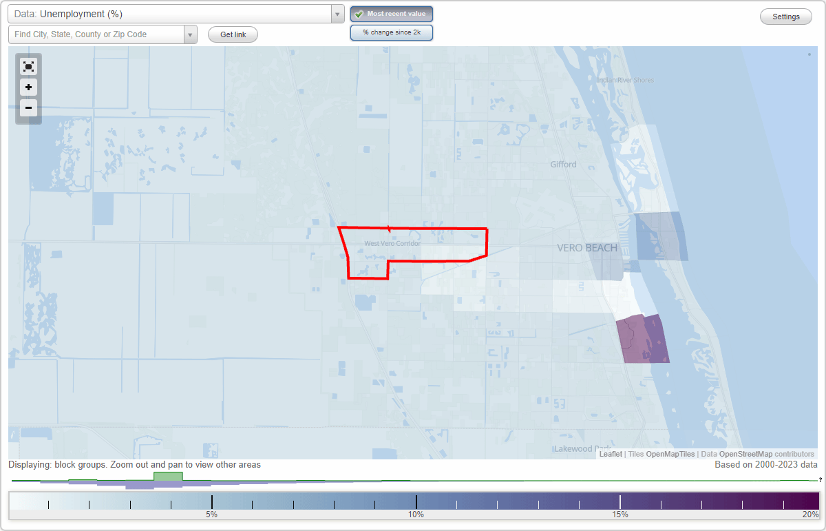 Work And Jobs In West Vero Corridor Florida FL Detailed Stats WORK WEST VERO CORRIDOR FLORIDA 