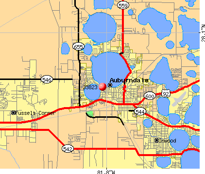Mapa De Auburndale Florida PDF ZMA10500.