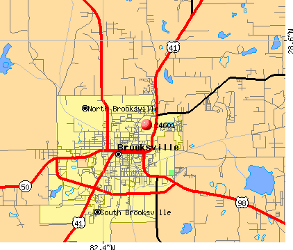 Brooksville Florida Map Zma10671 