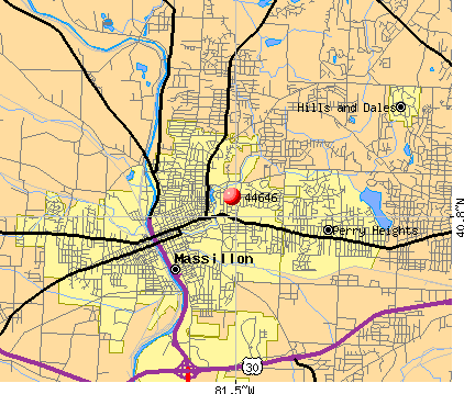 Massillon Oh Map Zma13817 