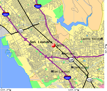 San Leandro Ca Zoning Map Zma30067 