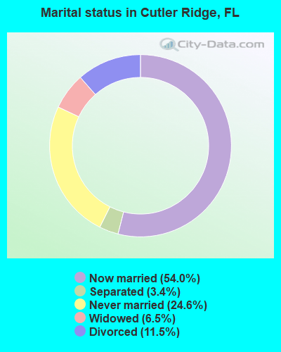 Cutler Ridge Florida FL 33157 Profile Population Maps Real Estate Marital Status Cutler Ridge FL 