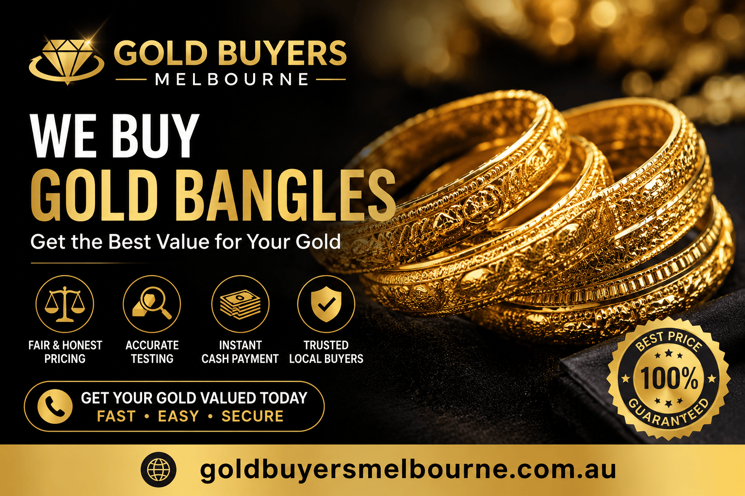 Sell Gold Bangles Melbourne for a Fair Market Price