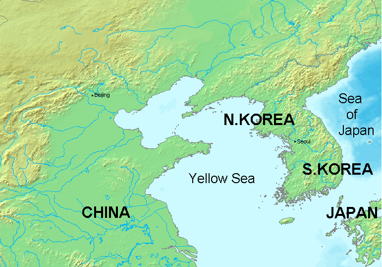 Yellow Sea Map Wayne Baisey Yellow Sea Map 