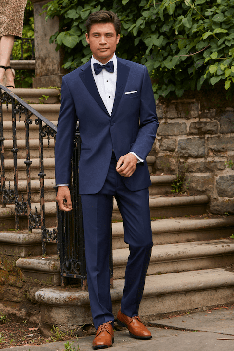 Eric Navy 1-Button Slit Fit Tuxedo Rental - Pierre's Bridal