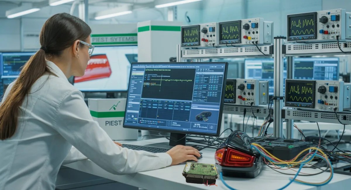 Automotive Embedded Software Development Course 2 Automotive Embedded Software Development Course at PiEST Systems – Real-time ECU programming lab, embedded C, debugging, and automotive communication protocols (CAN, LIN, UDS).