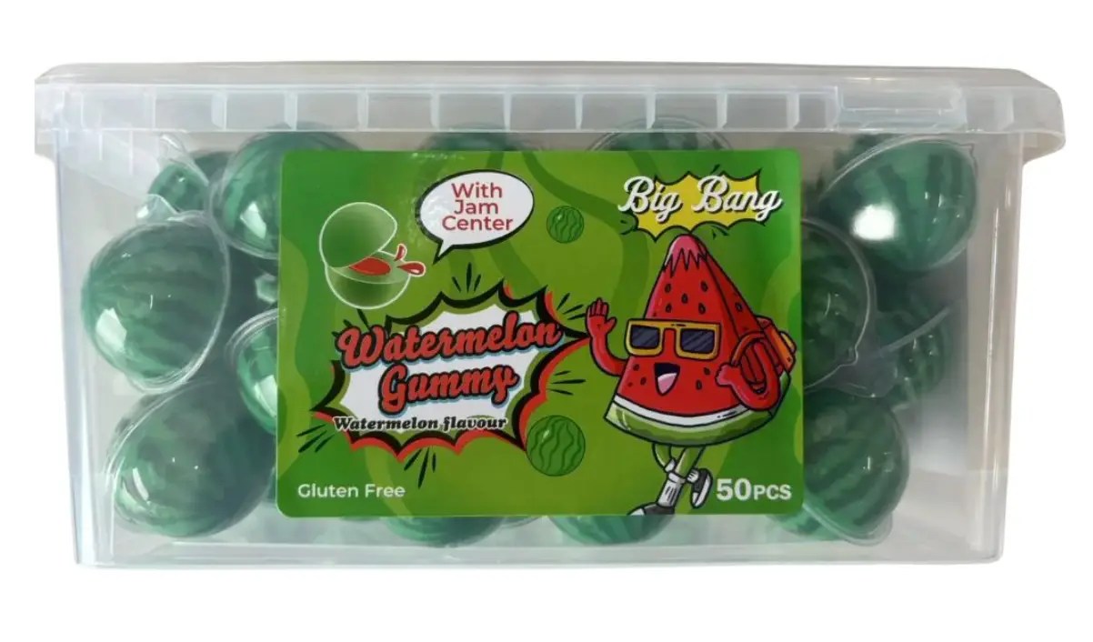 Big Bang Carton Jam Filled Gummy Watermelon  50 x 8