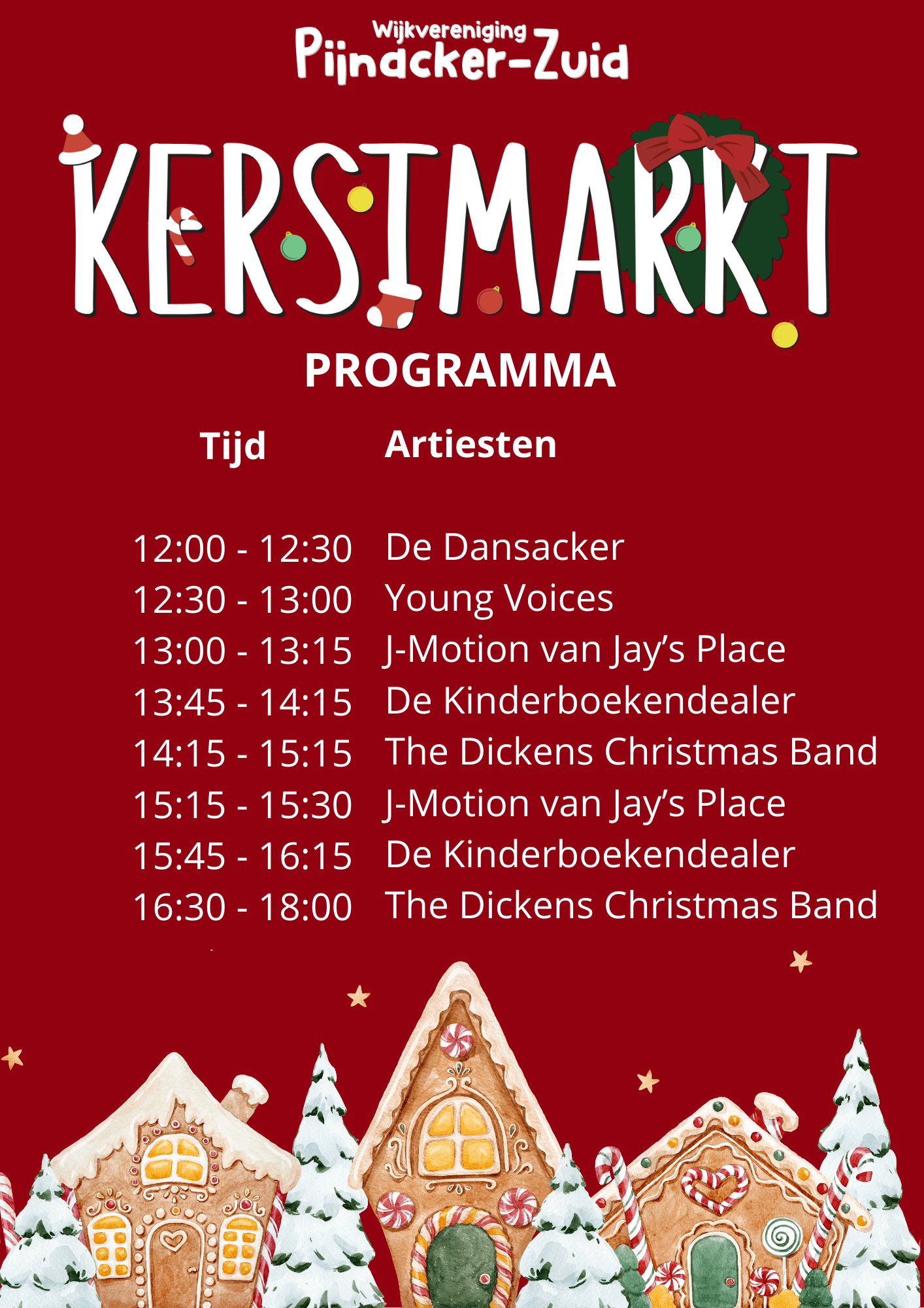 Programma Kerstmarkt 2025
