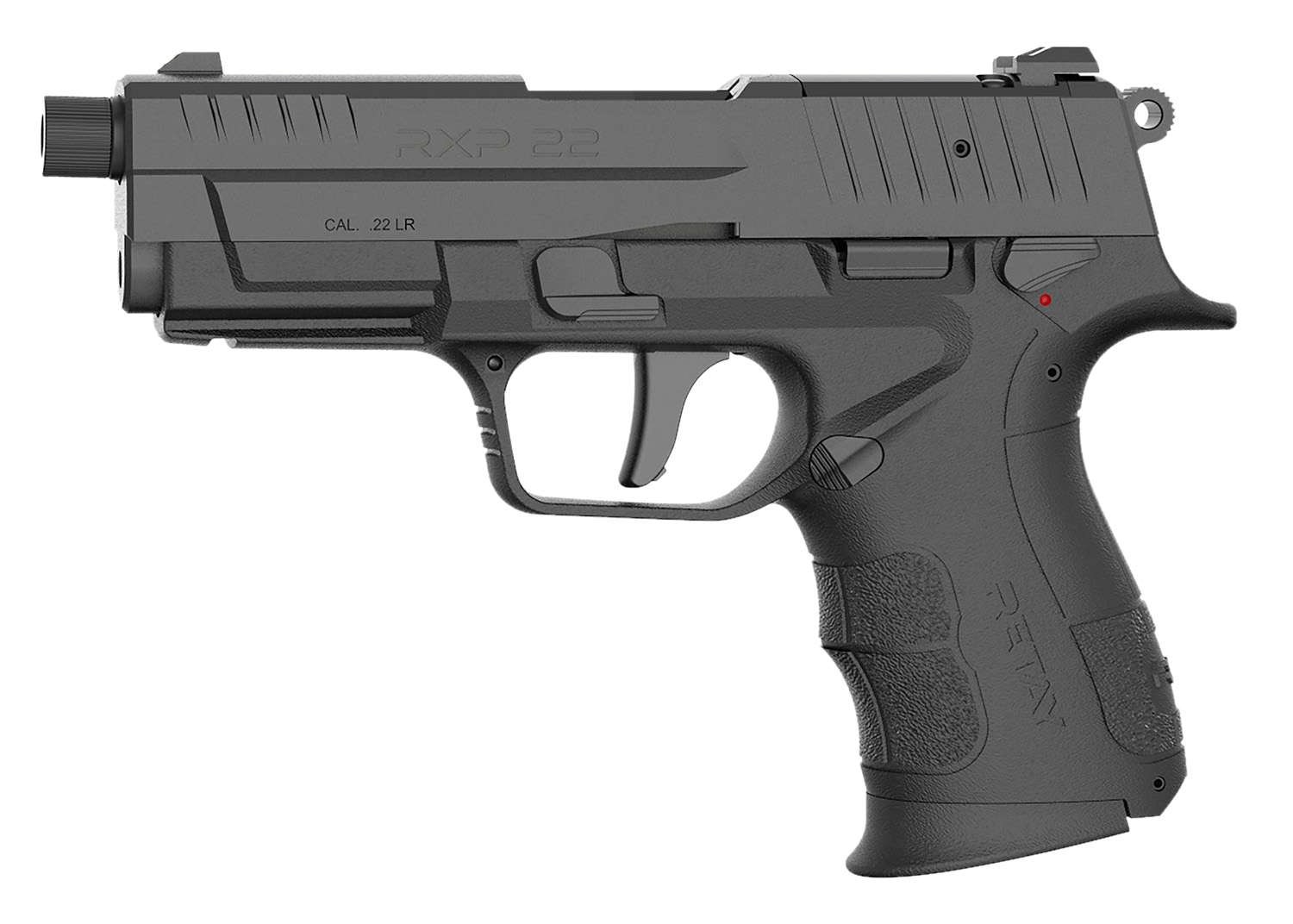 Retay RXP22BLK13TH RXP 22 LR 13+1 4"" Black Threaded Barrel, Black Cerakote RMR/RMSc Optic