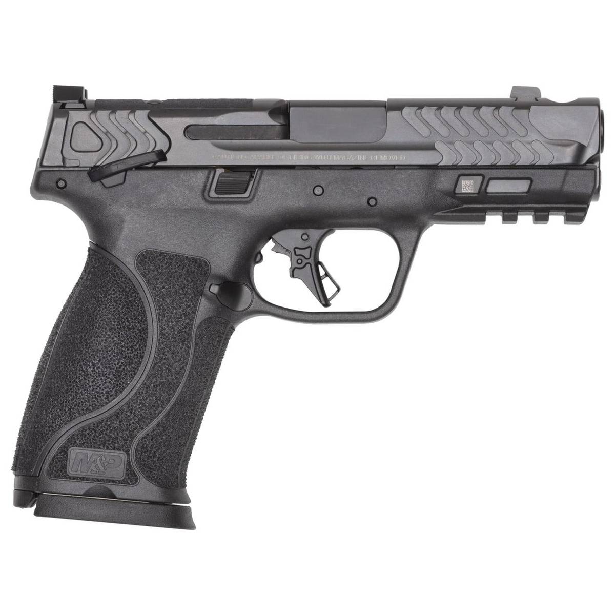 S&W PC M&P 10MM M2.0 Carry Comp Handgun 10mm Auto 15rd Magazines(2) 4" Barrel OR Thumb Safety Black