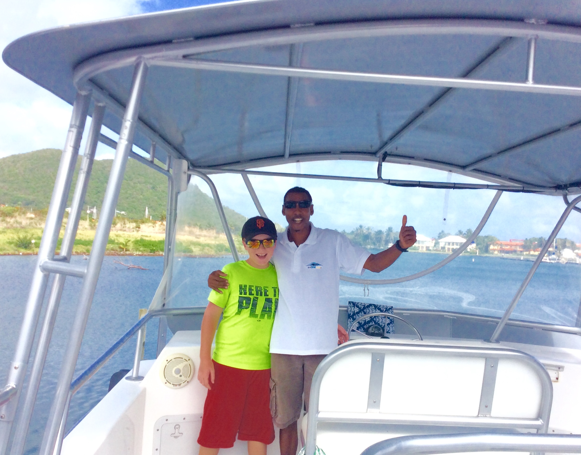 Ronan & Captain W., Dive St. Luicia Boat