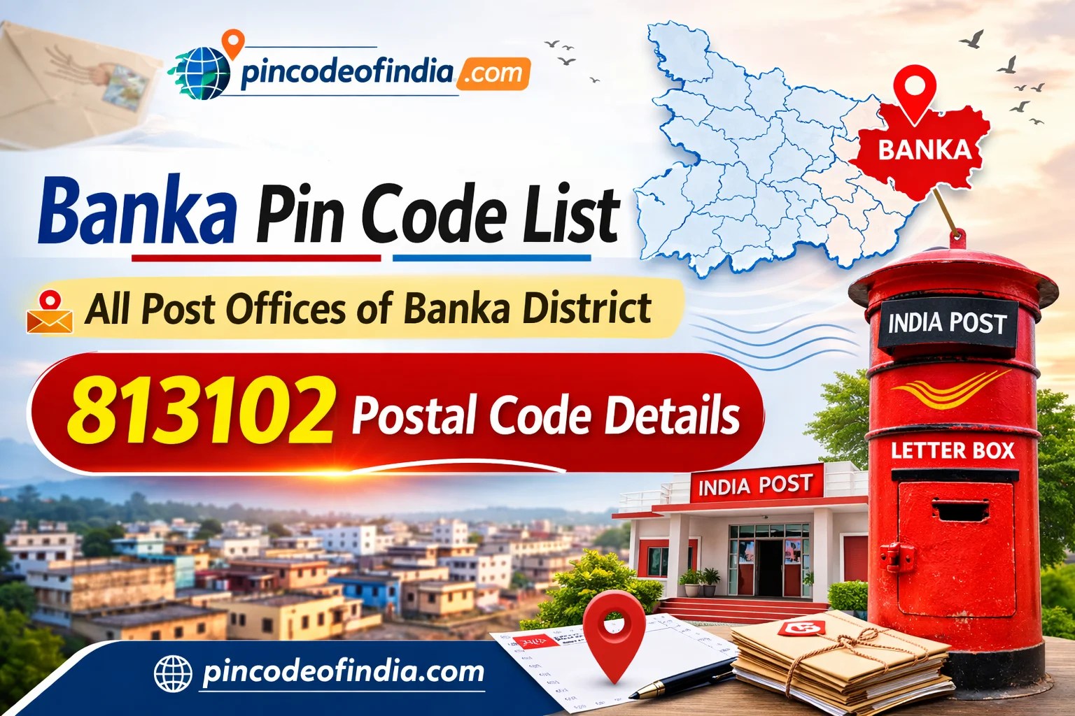 Banka Pin Code List – All Post Offices & 813102 Postal Code Details