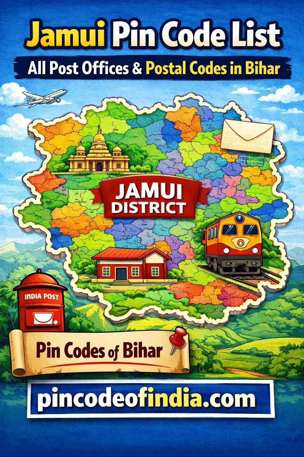 Jamui Pin Code List – All Post Offices & Postal Codes in Bihar
