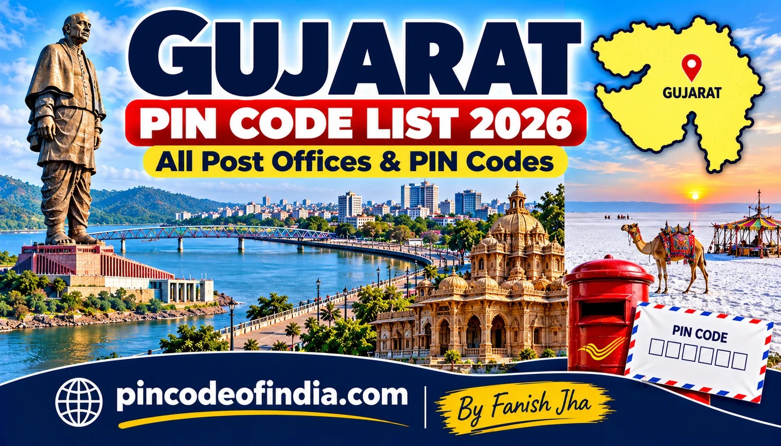 Gujarat Pin Code List 2026 – All Post Offices and PIN Codes