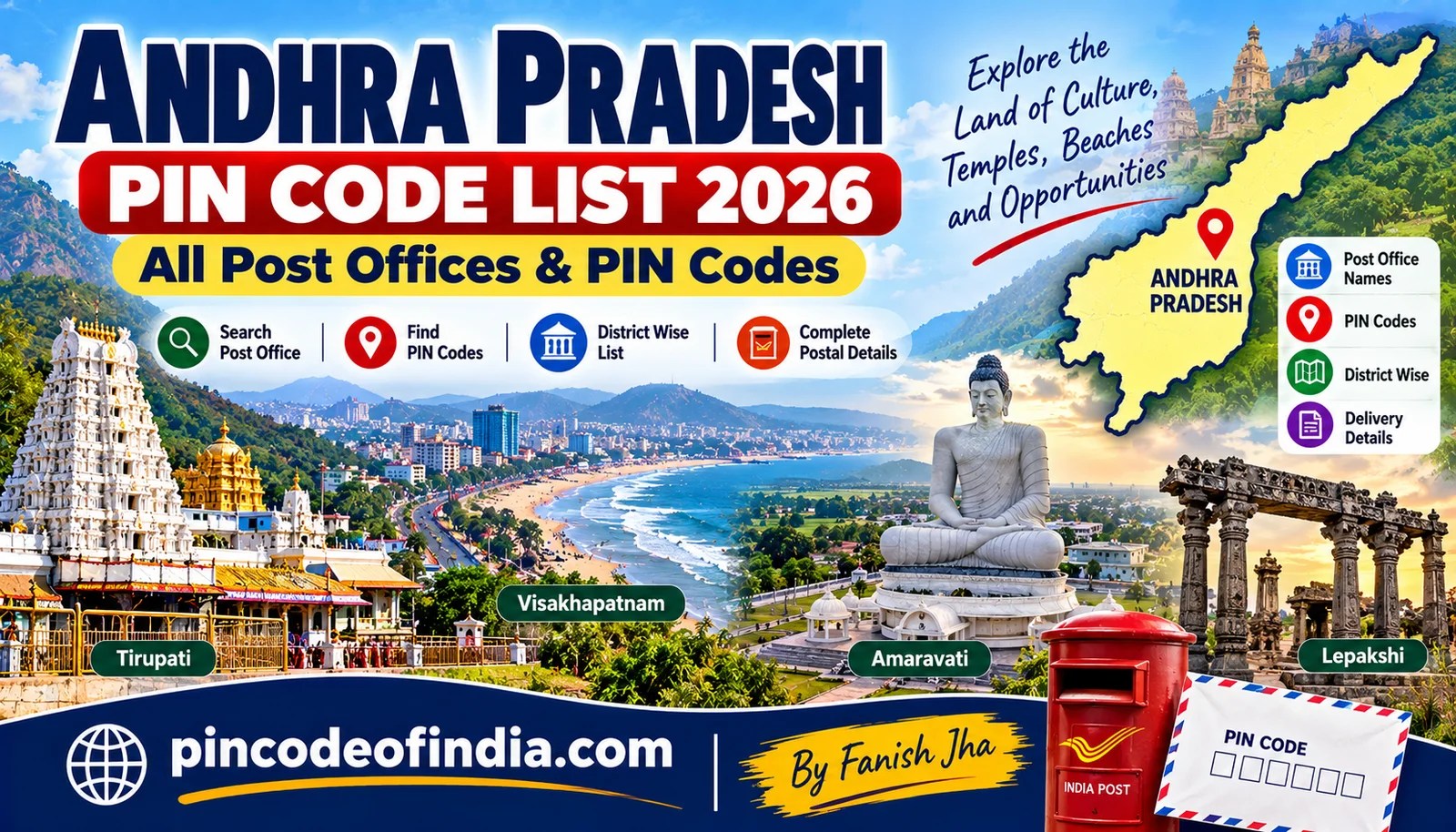 Andhra Pradesh Pin Code List 2026 – All Post Offices and PIN Codes