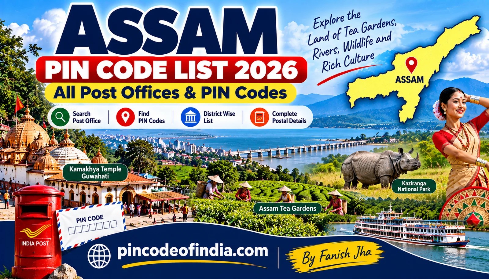 Assam Pin Code List 2026 – All Post Offices and PIN Codes