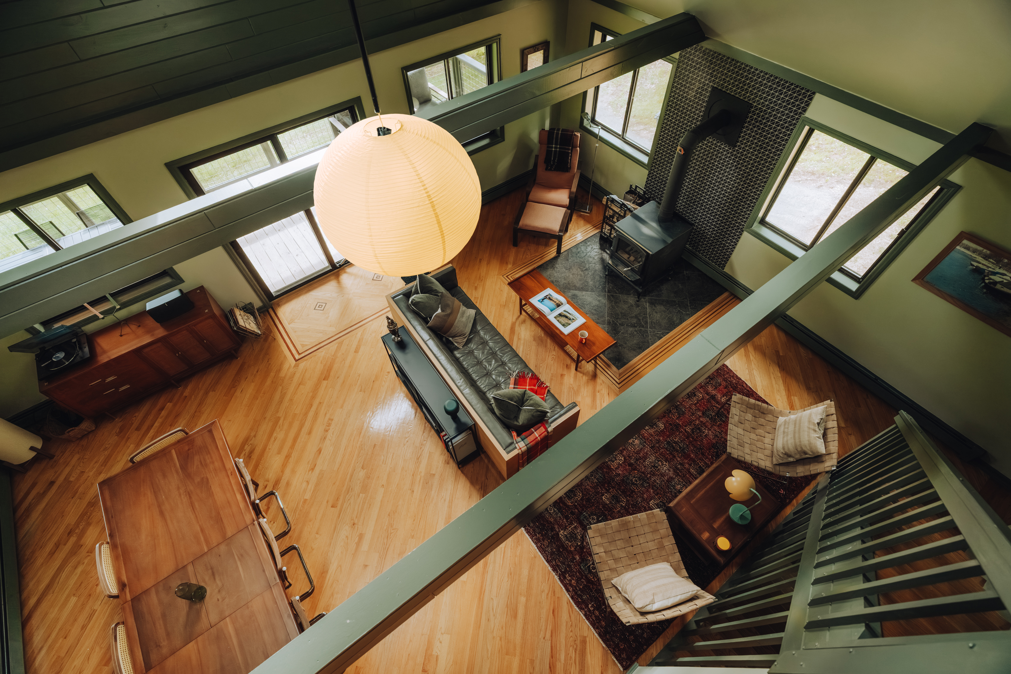 Overhead Living Room View