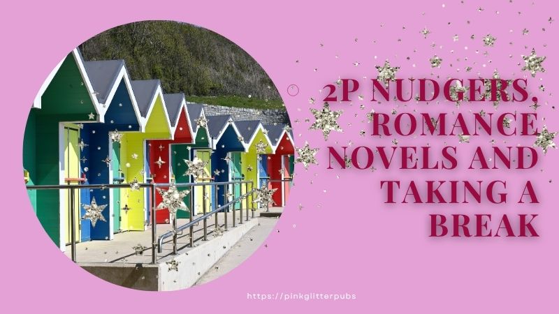 Banner for Emma Baird's blog about her book Highland Proposal and visit to Barry Island. Image shows colourful beach huts at Barry Island