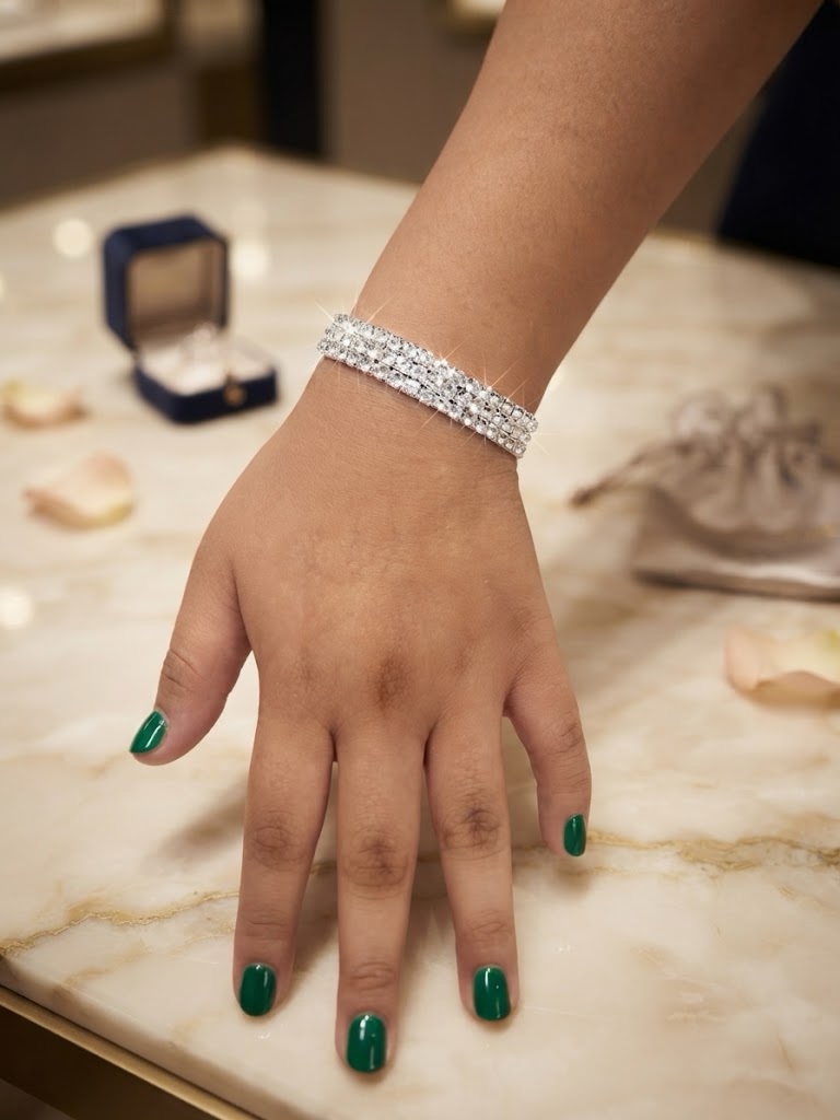 PULSERA DE CRISTAL 3 HILOS - Imagen 4