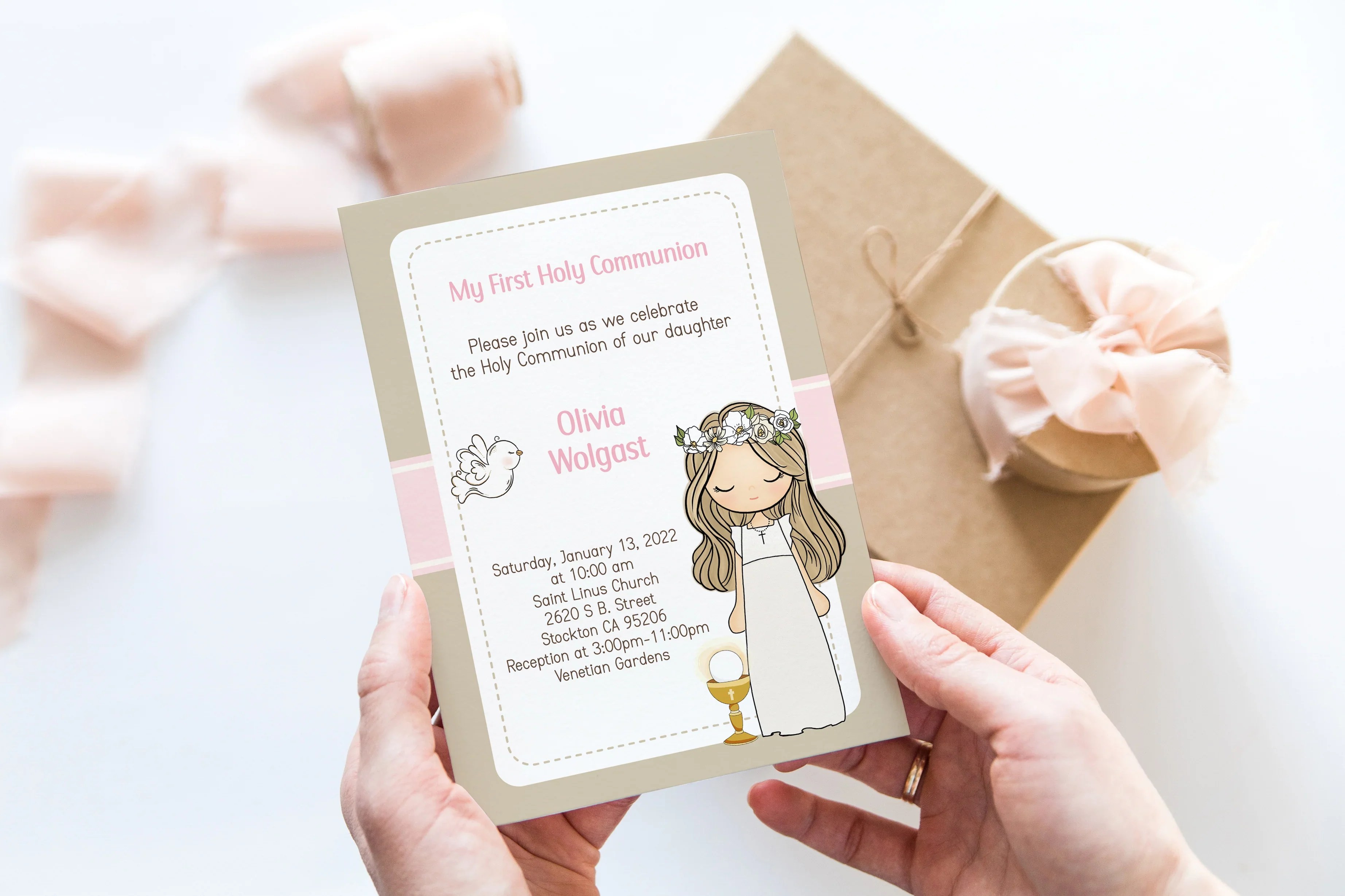 First Communion Page 6 Pinkpaperstudio