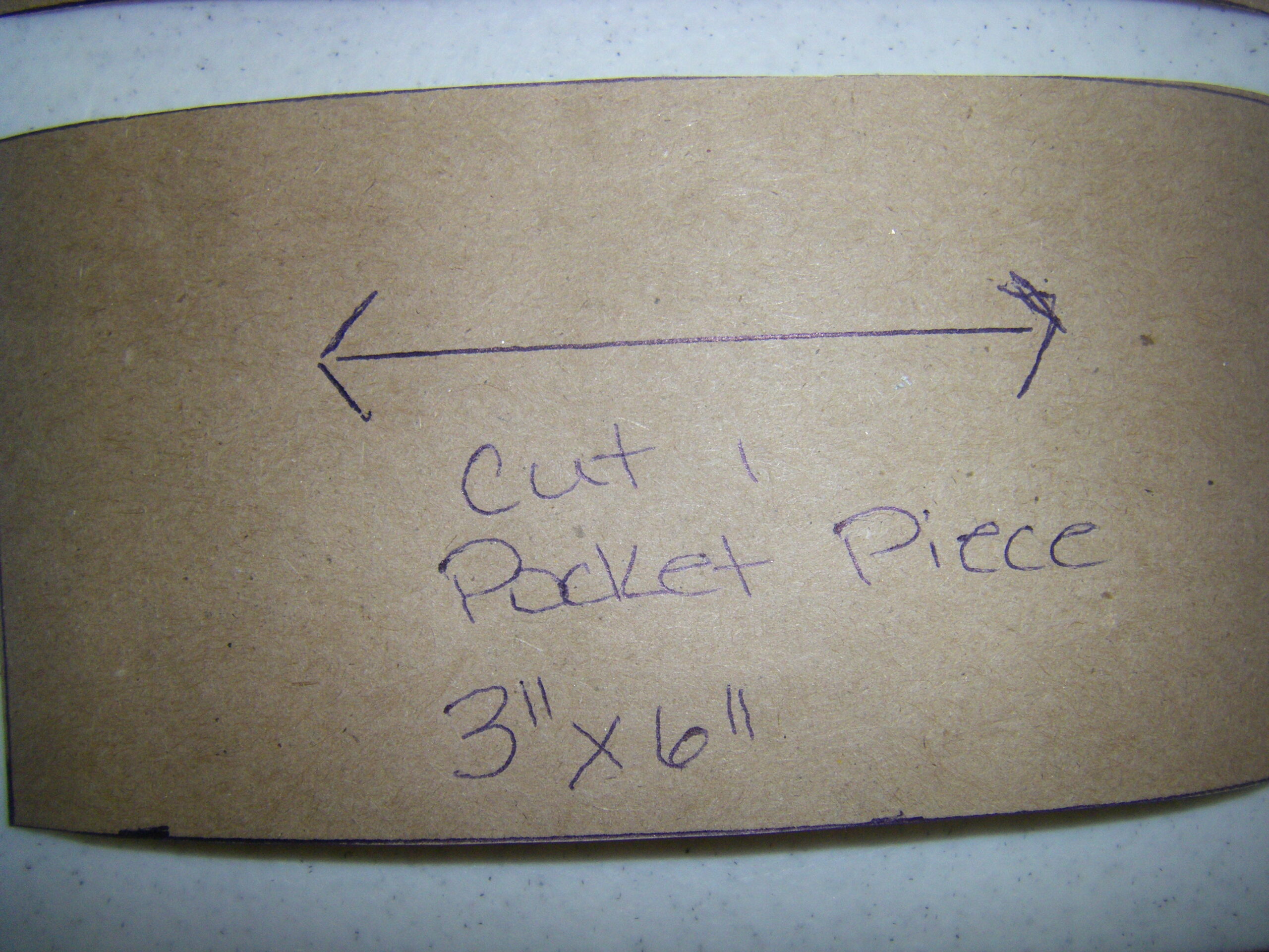 Pocket Pattern Piece