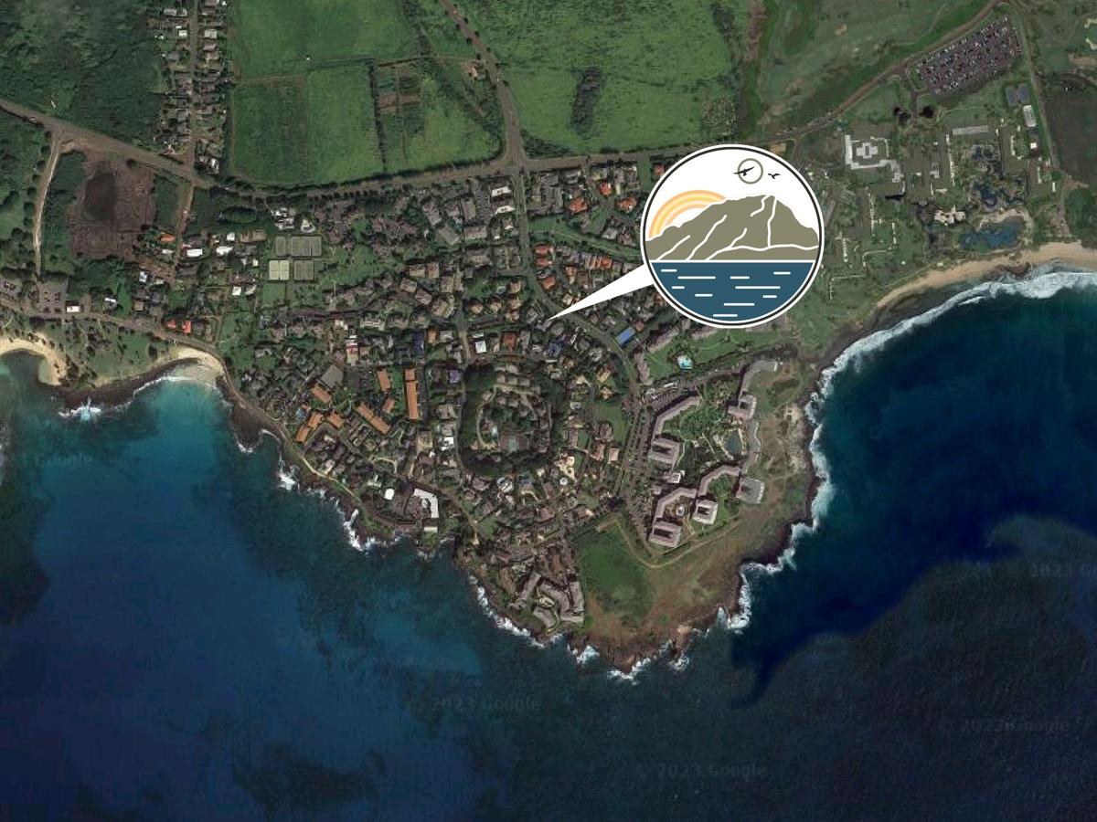 Pinnacle At Poipu Kauai Vacation Rental Poipu Vacation Rental Pinnacle Map 2 