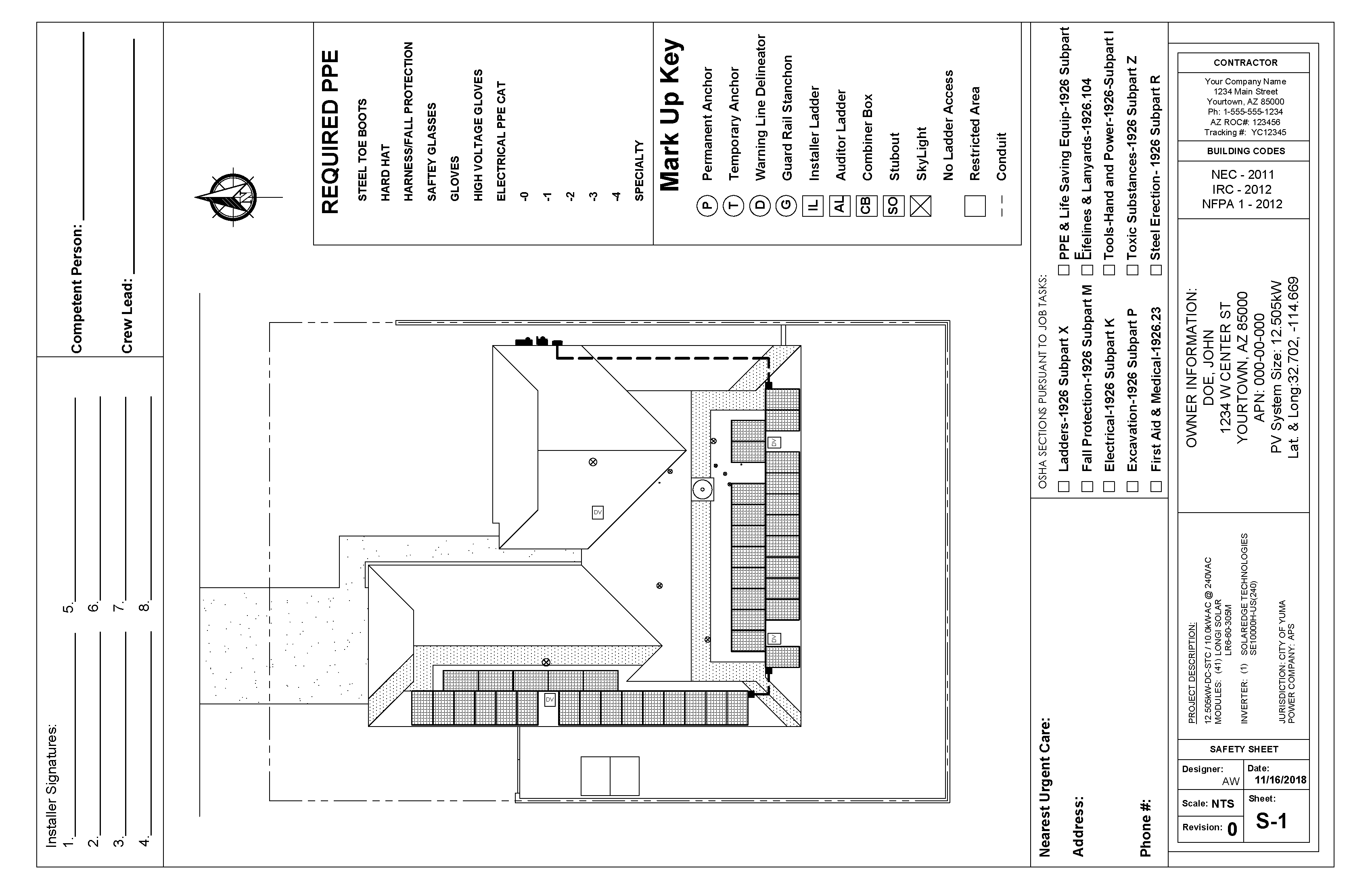 Safety Sheet