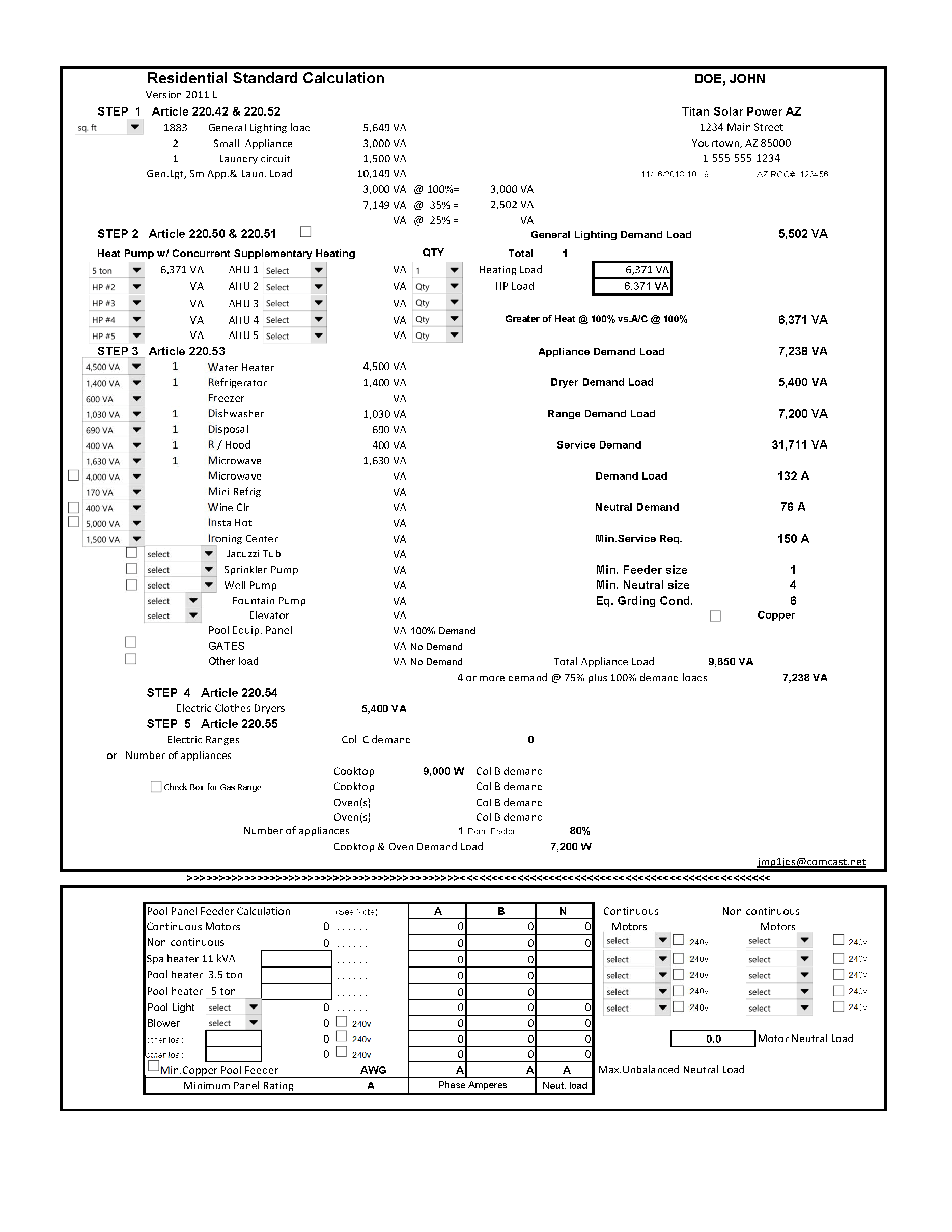 Load Calculations