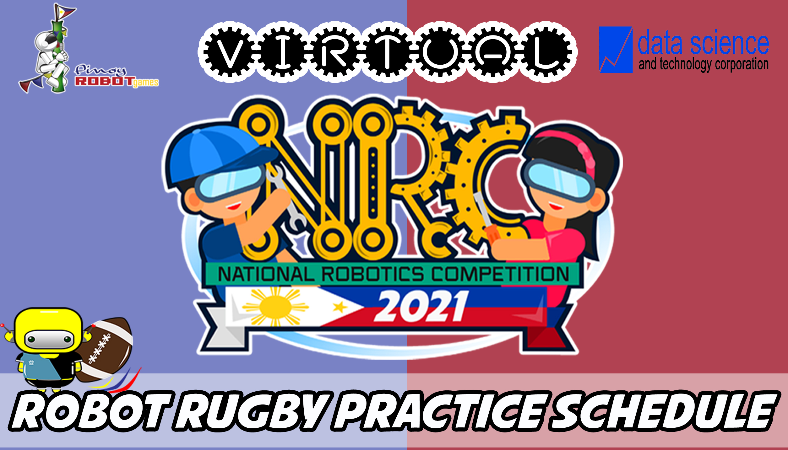 Booking Schedule for Free Robot Rugby Practice January 2021