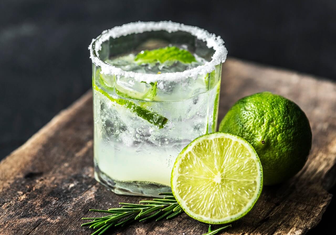 Mixed Drink with Lime