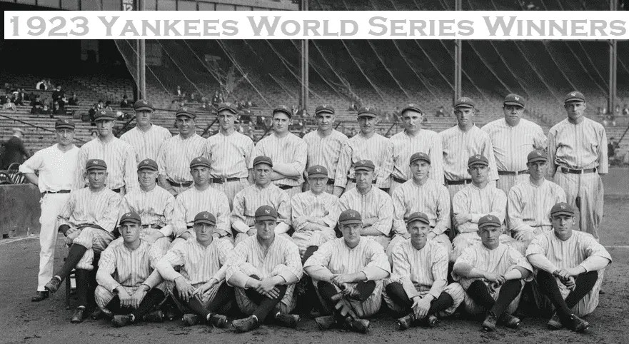 How did the yankees win their first world series in 1923?