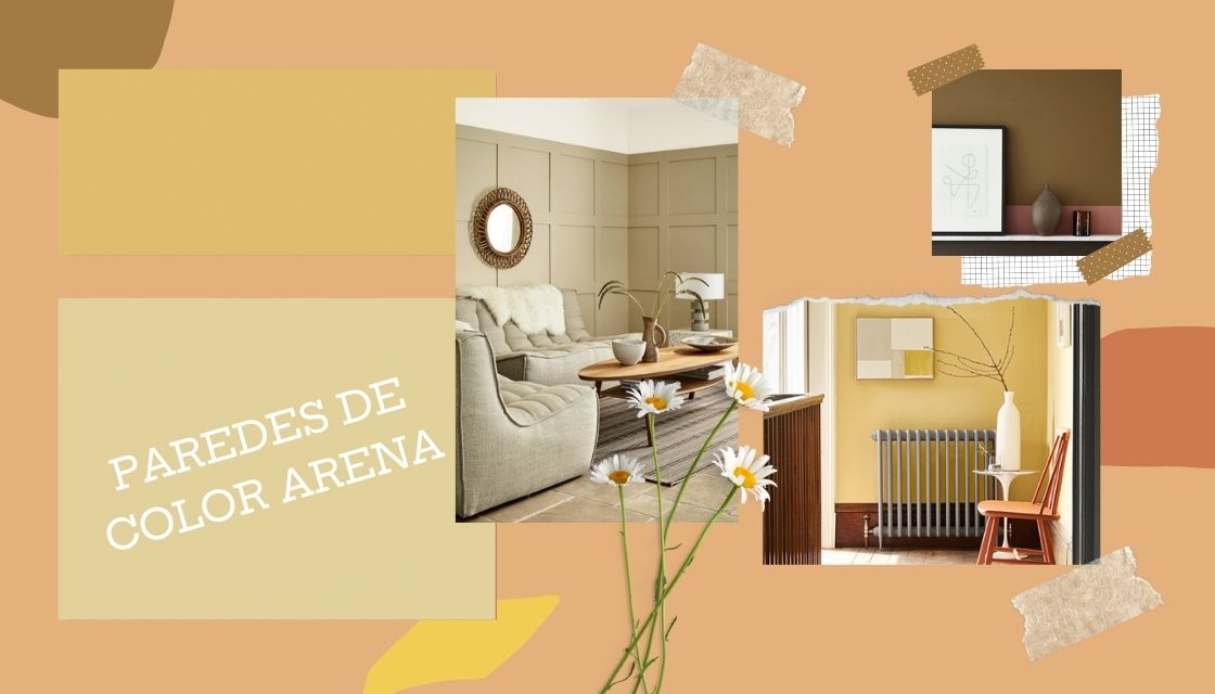 También podemos lograr un estilo rustico y elegante combinando el color arena con colores de la misma gama (piedra . Paredes De Color Arena La Tendencia A Seguir Para Decorar Asi De Natural