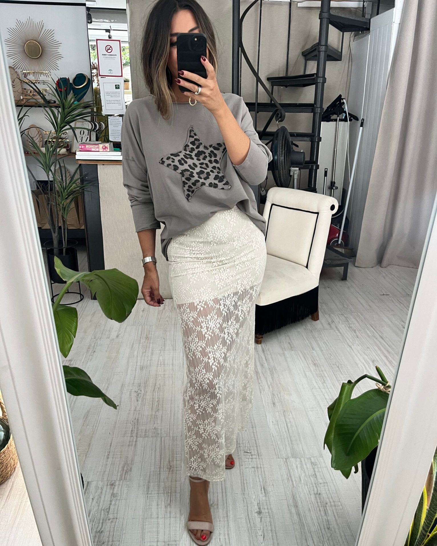 Falda Lola beige