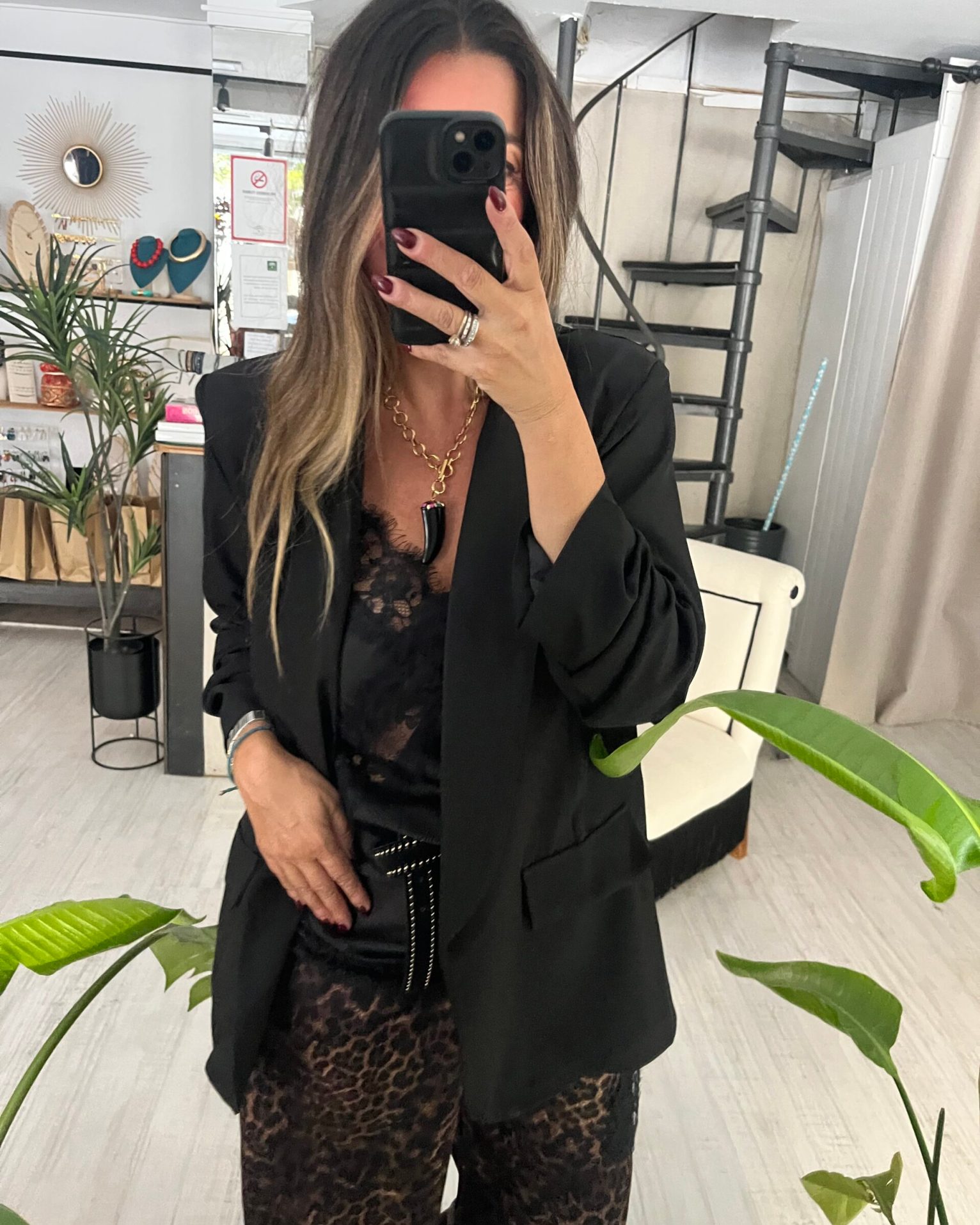 Blazer Basic  Negra