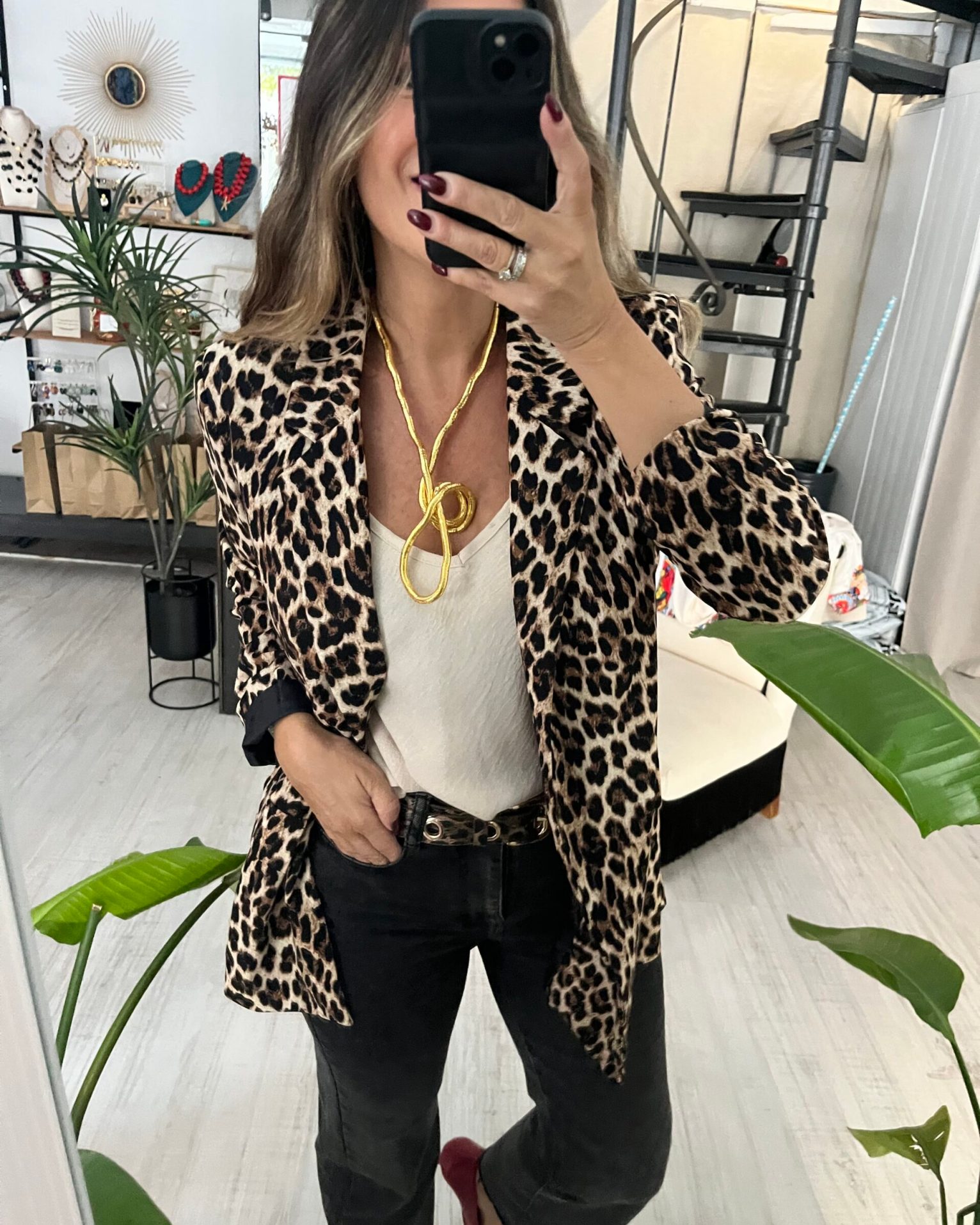 Blazer Animal Print