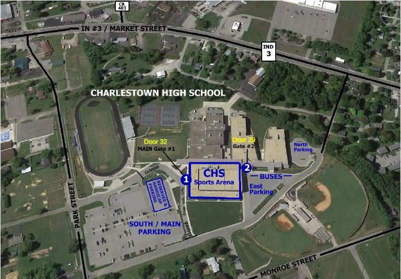 Charlestown To Host IHSAA Girls Basketball Sectional 30 Charlestown Map 