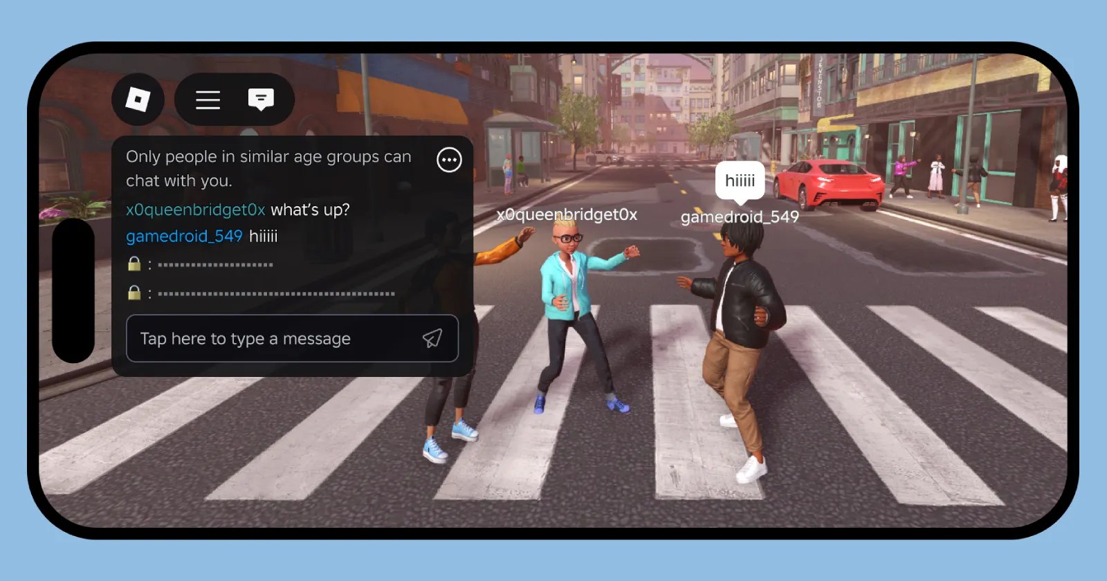 Roblox Is Testing Age Group Aware Chat Indicators In Experience Chat Roblox Chat Lock