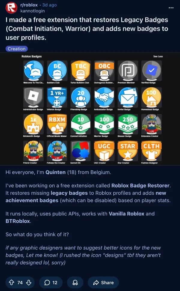 End Of An Era Arrives As Roblox Removes System Badges From Profiles Roblox System Badges