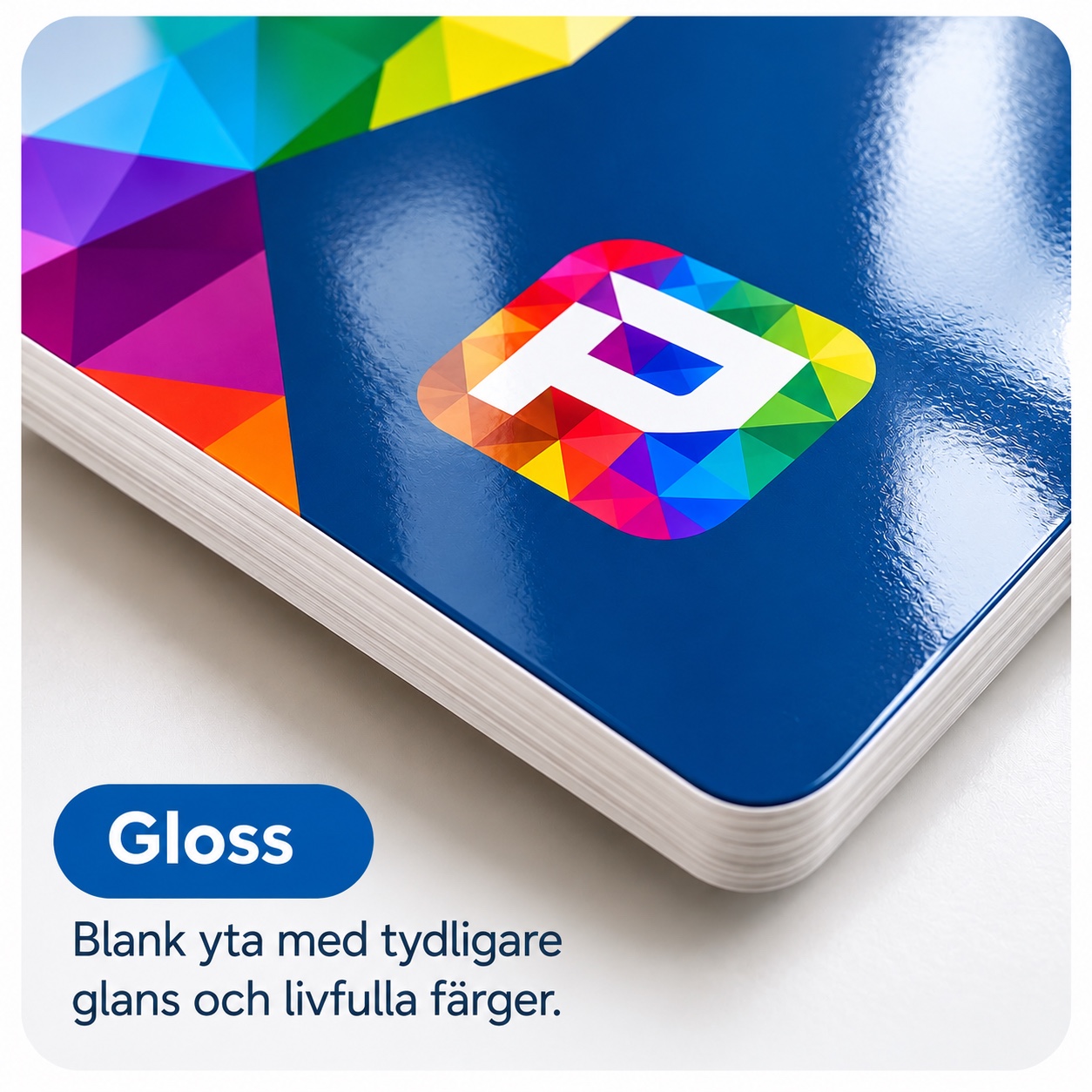 Gloss laminering – blank yta med tydligare glans och livfulla färger