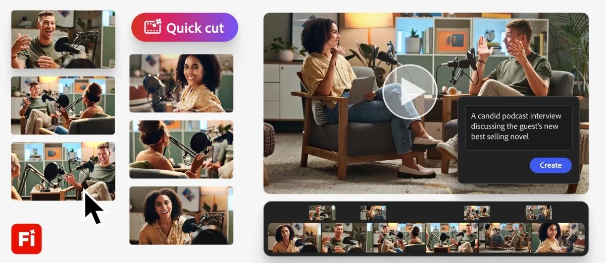 Adobe Firefly's video editor can now automatically create a first draft from footage