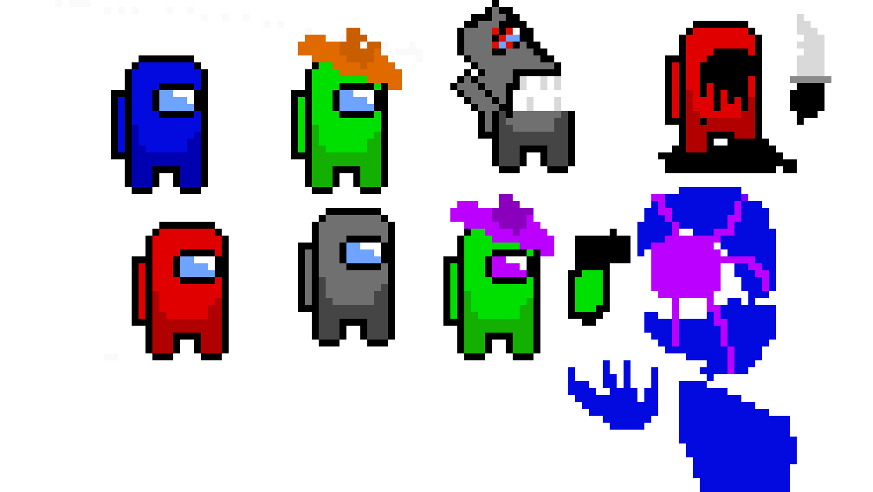 This item may contain sensitive themes such as nudity. AMONG US | Pixel Art Maker