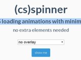 Cs Spinner Pure Css Loading Animations Pixelbell