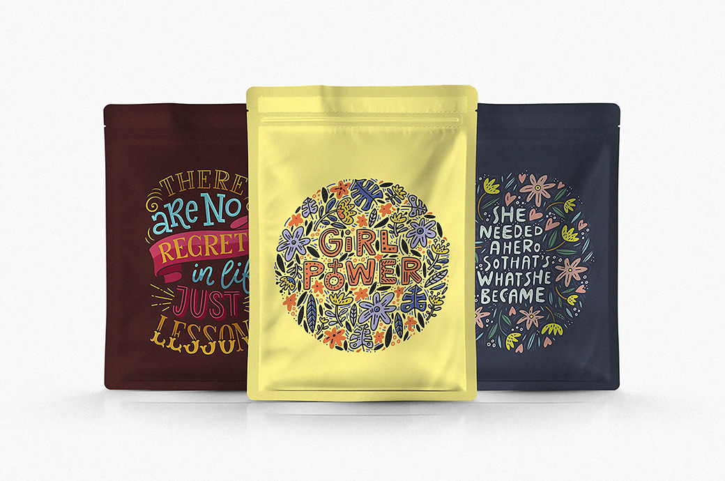 Free photoshop food pouch mockup (psd). Pouch Packaging Mockup Set Download Psd Template