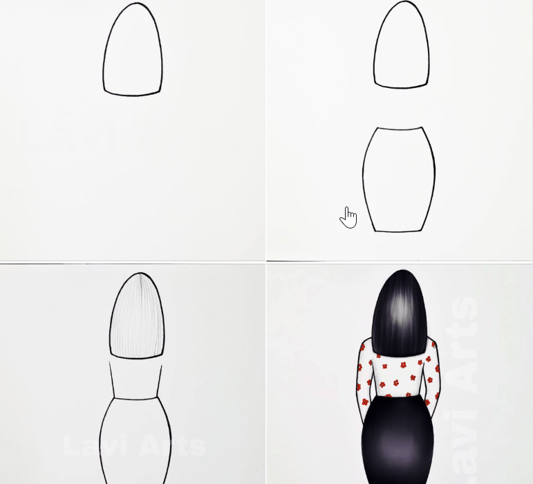 Easy drawing ideas tutorials by lavi arts
